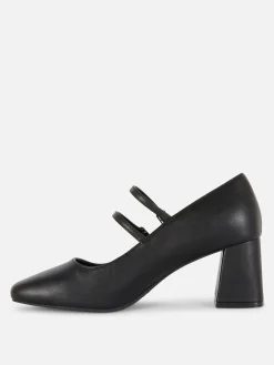 Babies En Simili Cuir à Talons