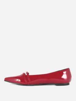 Ballerines Vernies à Bout Pointu