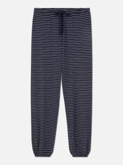 Bas De Pyjama Jogging à Rayures