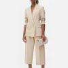 Blazer à Boutonnage Croisé Avec Bouton Métallisé