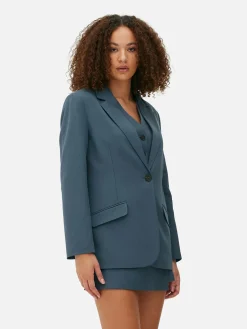 Blazer à Boutonnage Simple à Coordonner