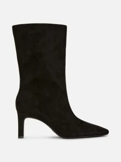 Bottes à Talons Aiguilles En Suédine