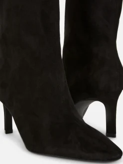 Bottes à Talons Aiguilles En Suédine