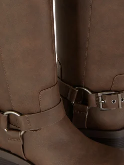 Bottes De Motard à Bout Carré