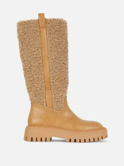 Bottes Montantes Effet Mouton Retourné Rita Ora