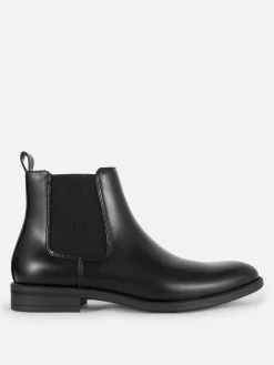 Bottines Chelsea En Simili Cuir