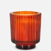 Bougie En Verre Cannelé