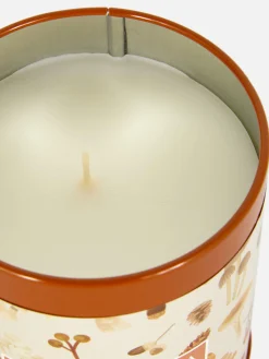 Bougie Parfumée Dans Une Boîte En Fer Décorée