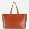 Cabas Extra Large En Imitation Croco
