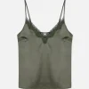 Caraco De Pyjama En Satin Et Dentelle à Coordonner