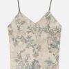 Caraco De Pyjama En Satin à Motif Floral