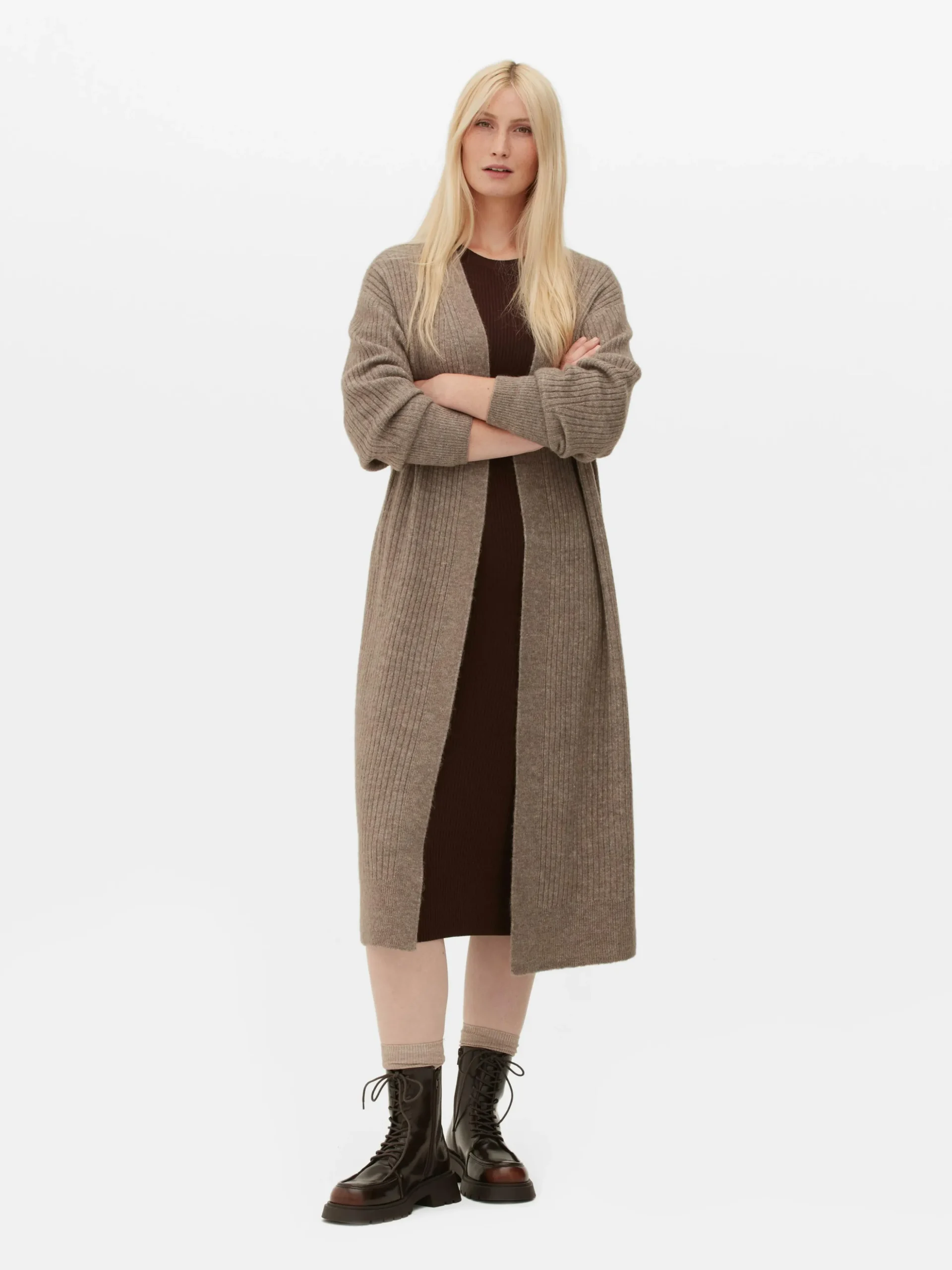 Cardigan Long Côtelé