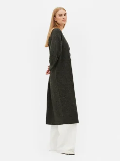 Cardigan Long Côtelé