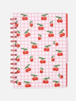 Carnet A5 à Motif Cerise