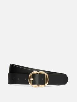 Ceinture En Simili Cuir à Boucle Torsadée