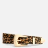 Ceinture Texturée à Motif Léopard