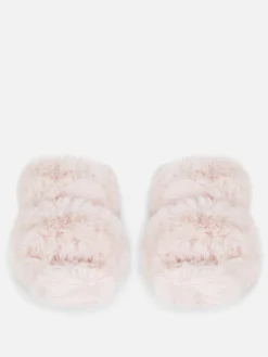 Chaussons Duveteux à Double Bride
