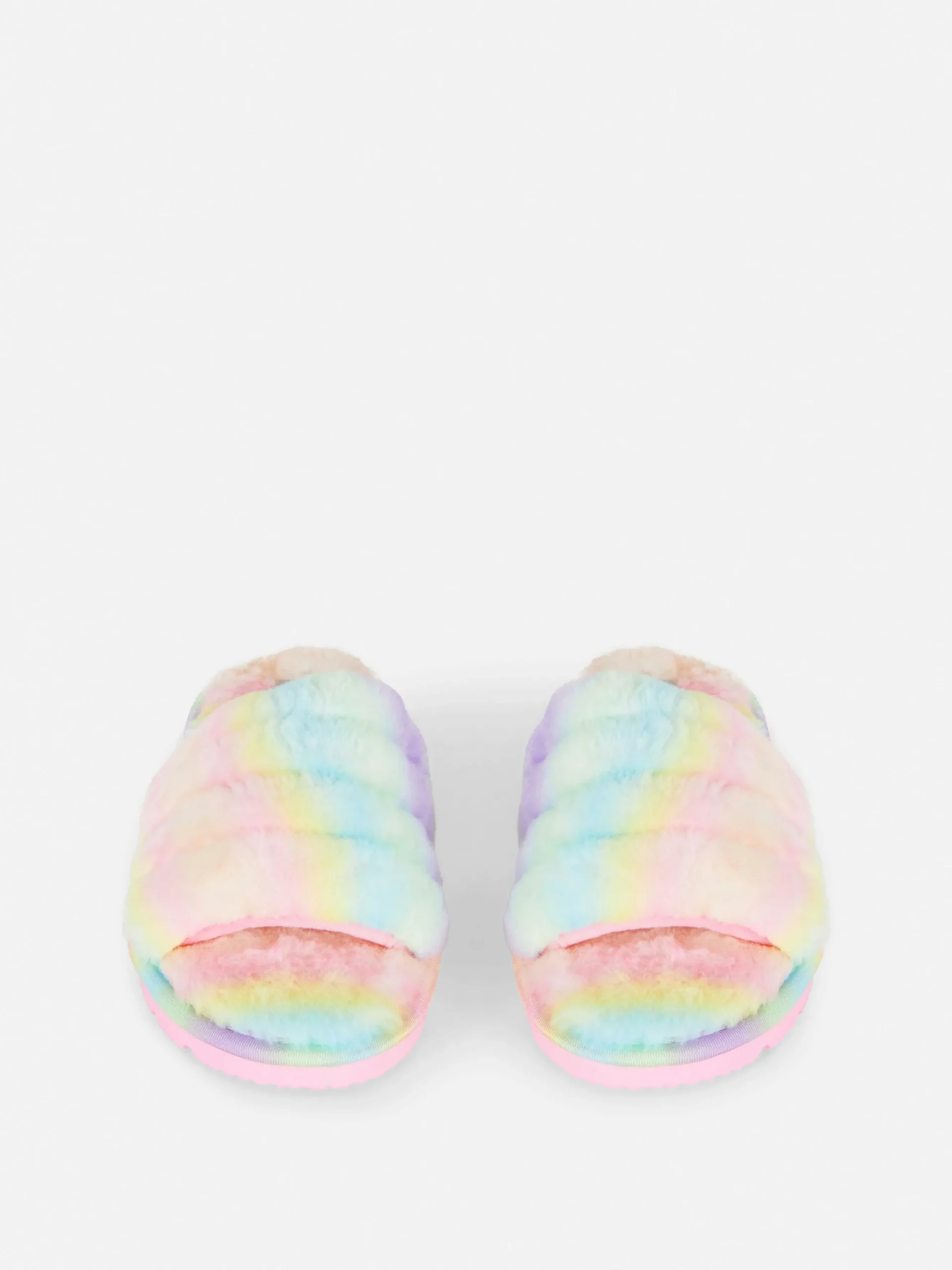 Chaussons En Fausse Fourrure Effet Dégradé