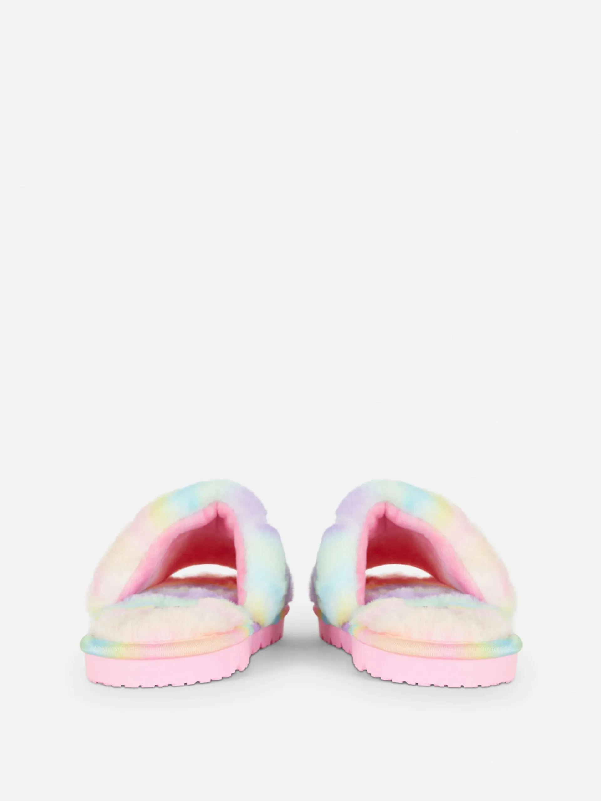 Chaussons En Fausse Fourrure Effet Dégradé