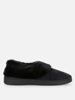 Chaussons Mocassins Doublés En Fausse Fourrure