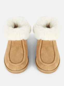 Chaussons Mocassins Doublés En Fausse Fourrure