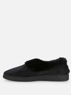 Chaussons Mocassins Doublés En Fausse Fourrure