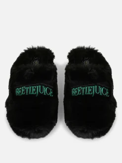 Chaussons Mule Duveteux Beetlejuice
