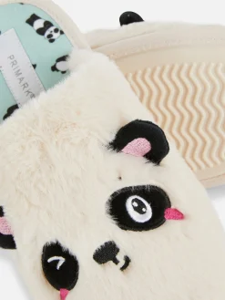 Chaussons Mules à Motif Panda En 3D