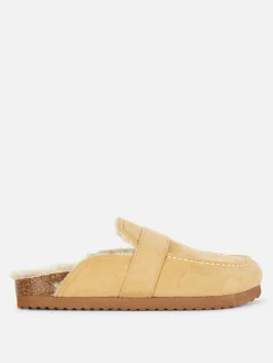 Chaussons Style Mocassins Doublés De Fausse Fourrure