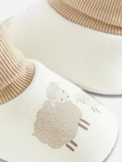 Chaussons-chaussettes à Motif Mouton