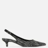 Chaussures à Talon Bas Ouvert Avec Effet Bouclé