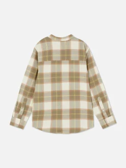 Chemise à Carreaux à Manches Longues