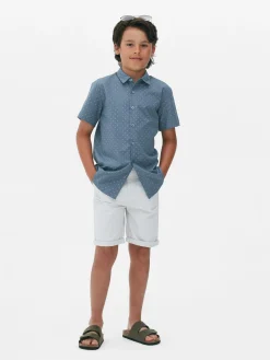 Chemise à Manches Courtes Et à Boutons