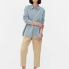 Chemise En Chambray à Manches Longues