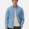 Chemise En Sergé De Coton à Manches Longues