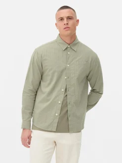 Chemise Jacquard à Manches Longues