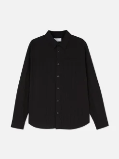 Chemise Jacquard à Manches Longues