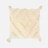 Coussin Carré Tufté à Pampilles