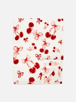 Couverture Ultra-douce à Motif Cerise