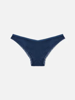 Culotte Brésilienne à Liseré En Dentelle