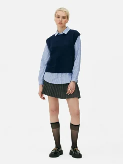 Débardeur Chemise 2-en-1 Superposé