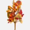 Décoration Automnale à Une Tige Avec Feuilles Artificielles
