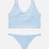 Ensemble De Lingerie En Pointelle Non Rembourré