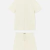 Ensemble Pyjama Gaufré T-shirt Et Short En Jersey