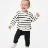 Ensemble Sweat-shirt à Rayures Et Legging Côtelé