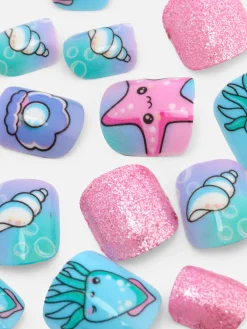 Faux Ongles Autocollants Mer