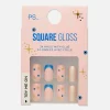 Faux Ongles Pointus Et Glossy à Paillettes PS...