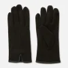 Gants En Maille Point De Rome à Finitions En Simili Cuir