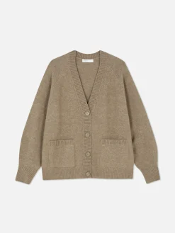 Gilet Boyfriend En Maille à Col En V