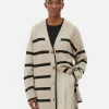Gilet Long à Rayures
